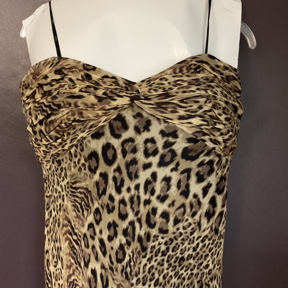 Cache leopard chiffon gown - Picture 2 of 5